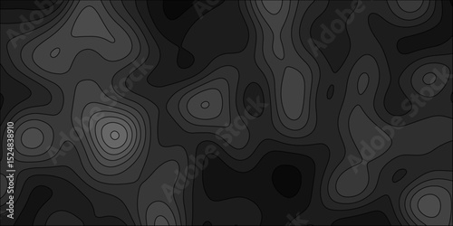 Abstract topographic contours map background, wave paper curved reliefs abstract background. geographic line map Modern design with topographic wavy pattern design for poster. vector illustration.	