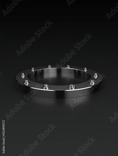 Modern Minimalist Black Metal Ring Design Sleek, Simple, and Stylish Jewelry for Men and Women