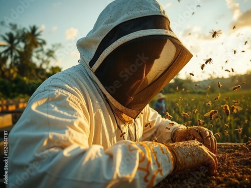 Beekeeping in Rural Honduras - Golden Hour Honey Harvest