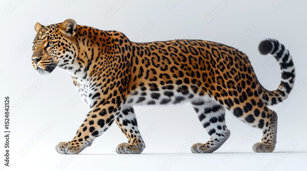 Obraz premium Leopard profile side view