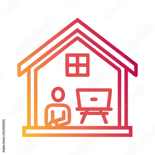 Freelance & Productivity icon Containing work online, remote work, freelancer, laptop, home office, client meeting, self-employed, graphic designer and Solid,line, silhouette, vector icons collection.