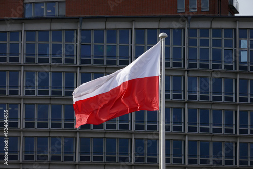 Flagge der Republik Polen photo