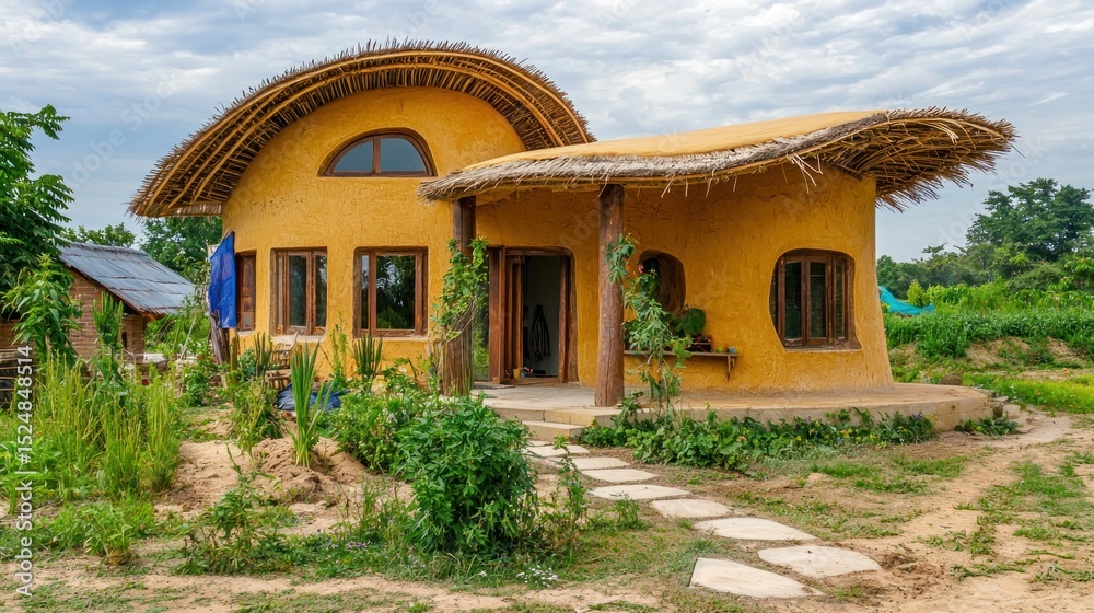 The Hemp House - A UK home constructed primarily from hempcrete, a sustainable building material. The Hemp House - A UK home constructed primarily from hempcrete, a sustainable building material.