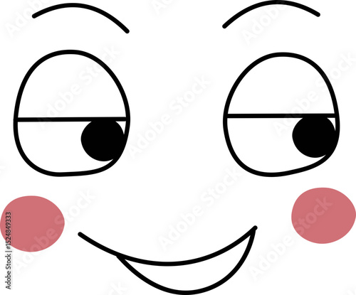 Flirty eyes illustration.
