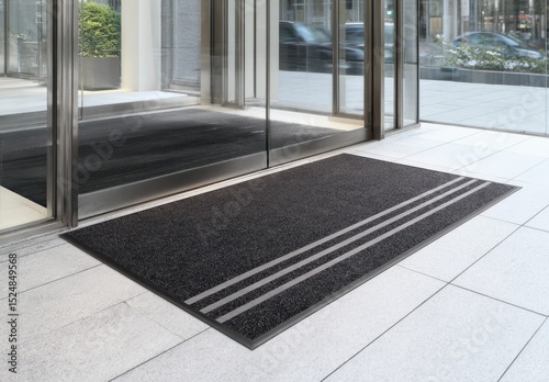 Wallpaper Mural Entrance mat at building doorway interior Torontodigital.ca