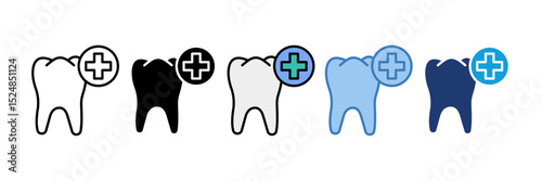 Dental Care Icon Element For Design