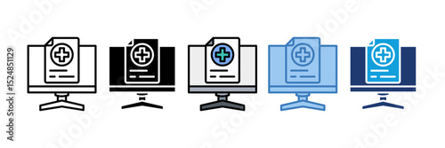 Medical Records Icon Element For Design