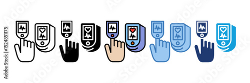Pulse Oximeter Icon Element For Design