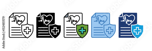 Medical Insurance Icon Element For Design