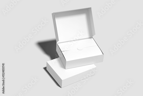 Blank mailing box mock-up 