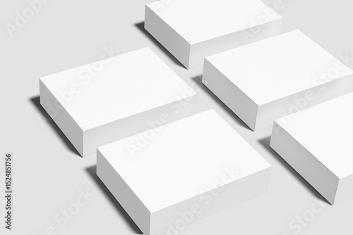 Blank mailing box mock-up 