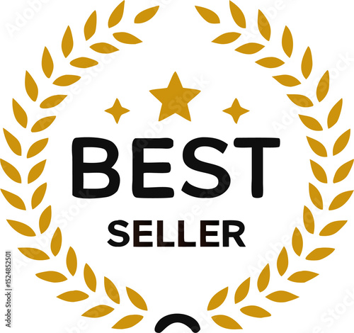Best seller badge icon logo design template. vector Illustration