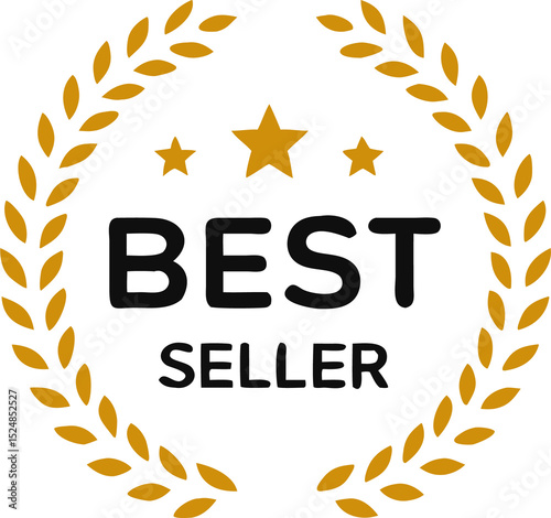 Best seller badge icon logo design template. vector Illustration