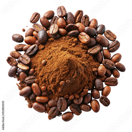 coffee beans and cinnamon