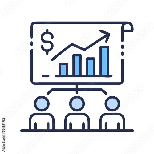 Sales team icon set. Sales department, salesperson, prospect, conversion, sales report, marketing, funnel, lead generation, sales pitch and Solid, line vector icons collection