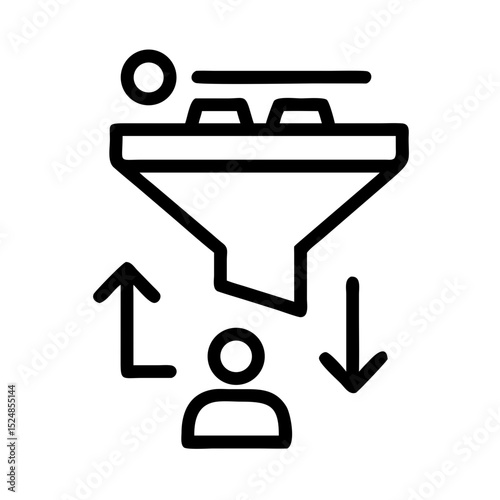Sales team icon set. Sales department, salesperson, prospect, conversion, sales report, marketing, funnel, lead generation, sales pitch and Solid, line vector icons collection