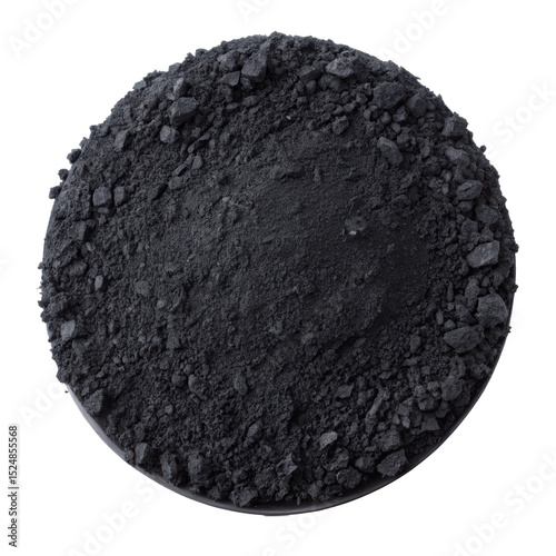 black activated charcoal powder