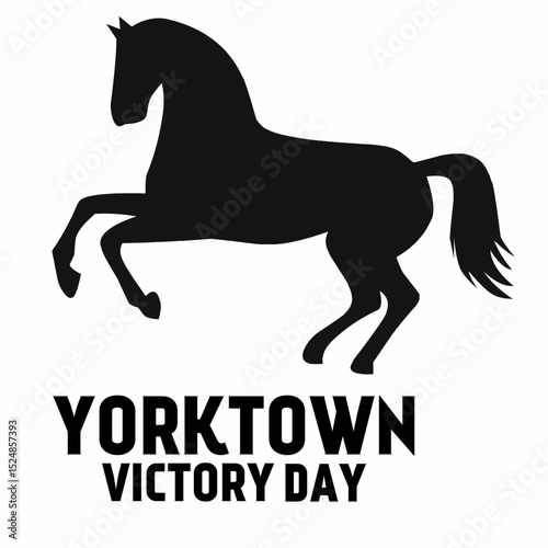 Happy Yorktown Victory Day. Suitable for banners, backdrops, posters, merchandise, covers.