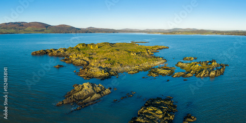 Fotografía Aerial view of the Murray Isles, near Carrick, Solway Firth, Dumfries & Galloway