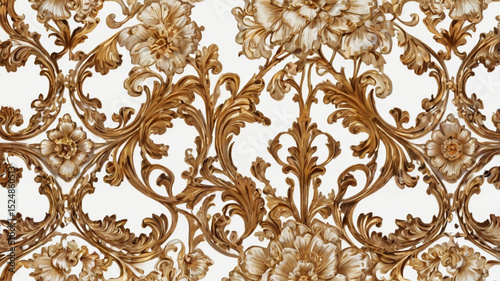 golden floral pattern