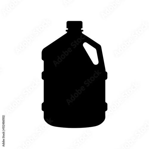 Water gallon silhouette icon vector flat design on white background