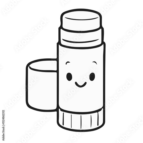 Cute School Supplies Clipart Set | Kawaii Style Line Art for Teachers