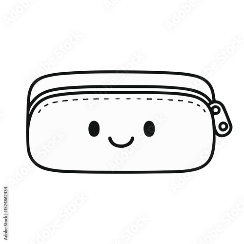 Cute School Supplies Clipart Set | Kawaii Style Line Art for Teachers