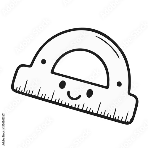 Cute School Supplies Clipart Set | Kawaii Style Line Art for Teachers