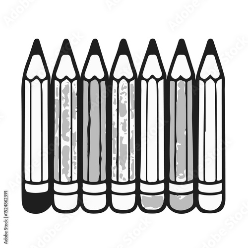 Cute School Supplies Clipart Set | Kawaii Style Line Art for Teachers