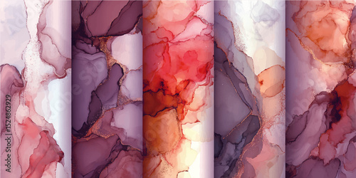  a colorful formations of rocks stacked over the hundreds of years.  Marble ink abstract art from exquisite original painting for abstract background .