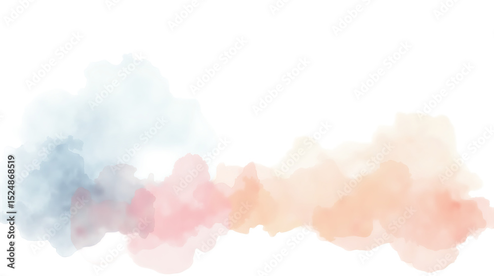 Fototapeta premium Soft Blended Watercolor Abstract Image