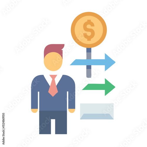 Business strategy & Customer Segmentation icons  Sales department, salesperson, prospect, conversion, sales report, marketing, sale funnel, lead generation, sales pitch and Solid, line vector icons 