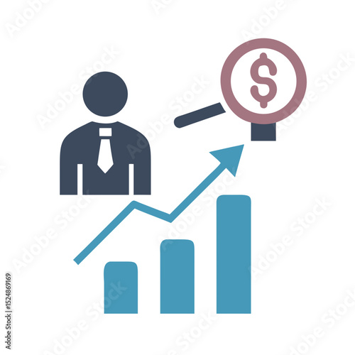 Business strategy & Customer Segmentation icons  Sales department, salesperson, prospect, conversion, sales report, marketing, sale funnel, lead generation, sales pitch and Solid, line vector icons 