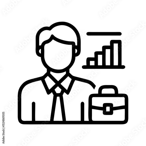 Business strategy & Customer Segmentation icons  Sales department, salesperson, prospect, conversion, sales report, marketing, sale funnel, lead generation, sales pitch and Solid, line vector icons 