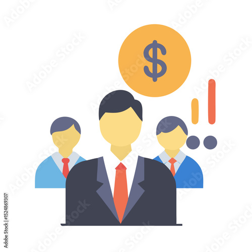Business strategy & Customer Segmentation icons  Sales department, salesperson, prospect, conversion, sales report, marketing, sale funnel, lead generation, sales pitch and Solid, line vector icons 