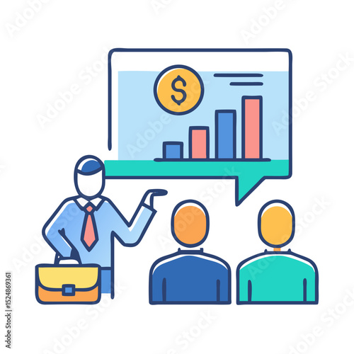 Business strategy & Customer Segmentation icons  Sales department, salesperson, prospect, conversion, sales report, marketing, sale funnel, lead generation, sales pitch and Solid, line vector icons 