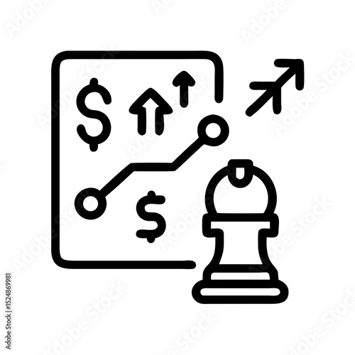Business strategy & Customer Segmentation icons  Sales department, salesperson, prospect, conversion, sales report, marketing, sale funnel, lead generation, sales pitch and Solid, line vector icons 