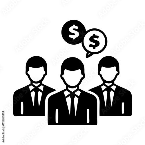 Business strategy & Customer Segmentation icons  Sales department, salesperson, prospect, conversion, sales report, marketing, sale funnel, lead generation, sales pitch and Solid, line vector icons 
