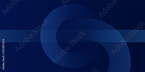 abstract dark background with glowing lines circles vector eps 10