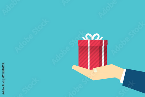 Hand holding a gift