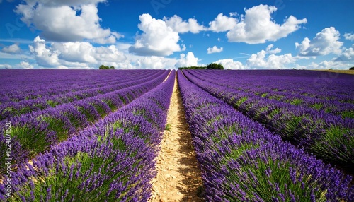 Lavender Field in Full Bloom