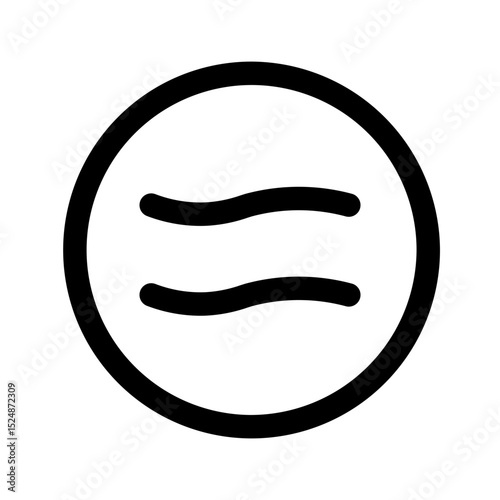 is approximately equal to line icon