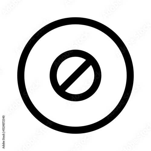 null line icon