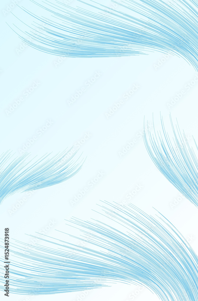Fototapeta premium Abstract Light Blue Feather Pattern Background Illustration