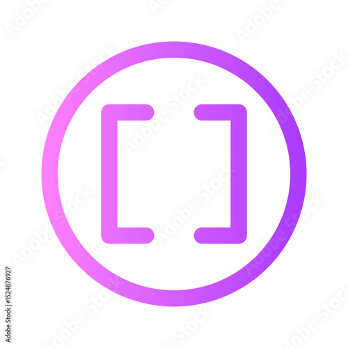 square brackets gradient icon