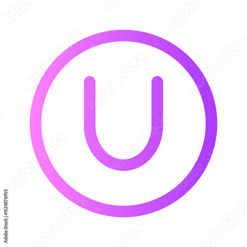 union of two sets gradient icon