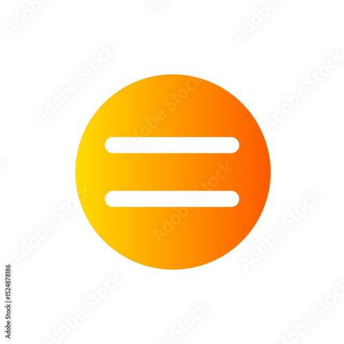 equal to gradient icon