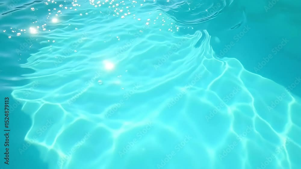 Relaxing blue water background video loop for meditation and calming visuals stock footage