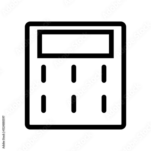 calculator line icon