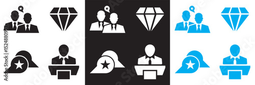 Employer branding icons .  Vector pictograms of body organs icon. Vector for websites, mobile interfaces, presentations, banner, visual branding etc. Vector illustration. EPS 10
